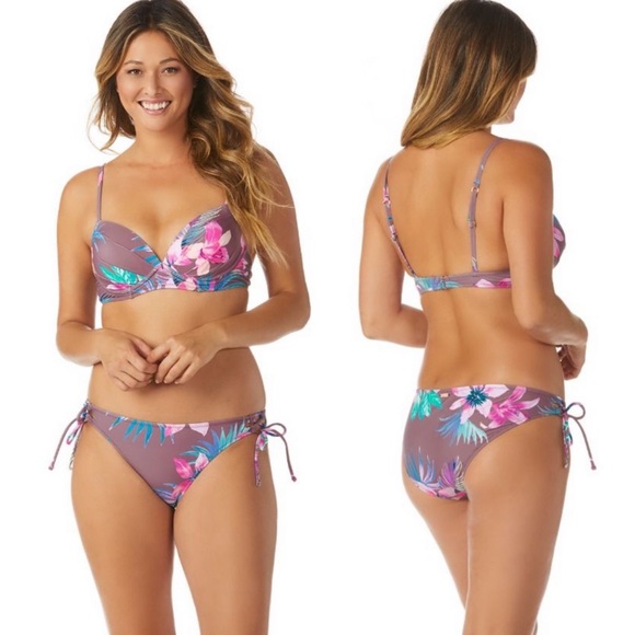 Raisins Swim Raisins Moonshadow Tahiti Bloom Bikini Sz L Poshmark